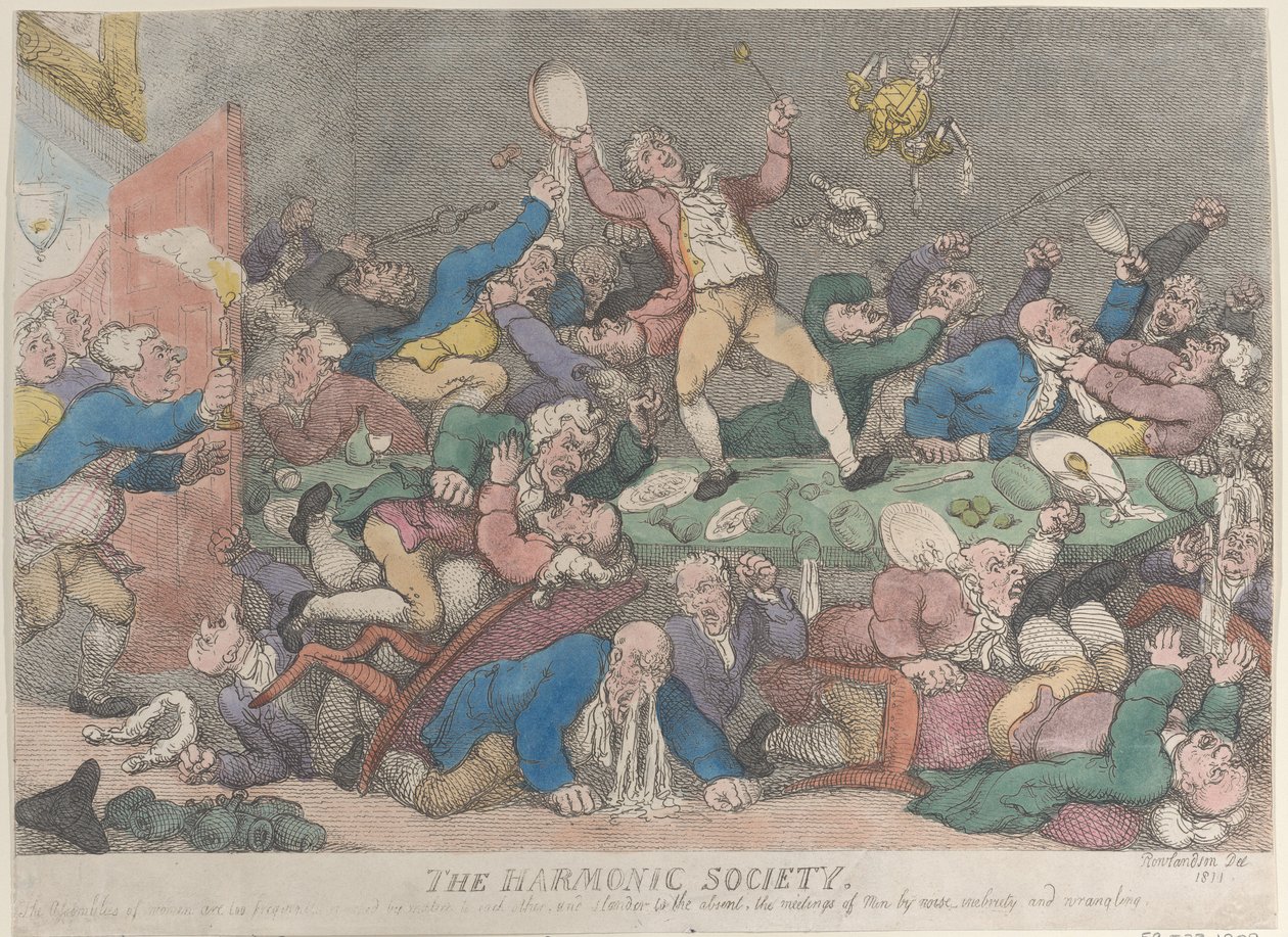 La Société Harmonique - Thomas Rowlandson