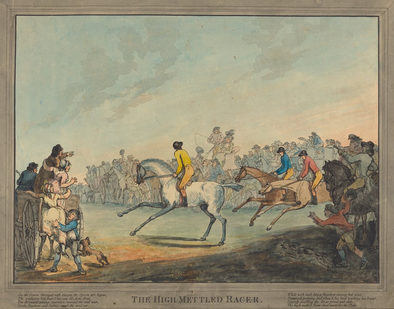 Le coureur au tempérament fougueux - Thomas Rowlandson