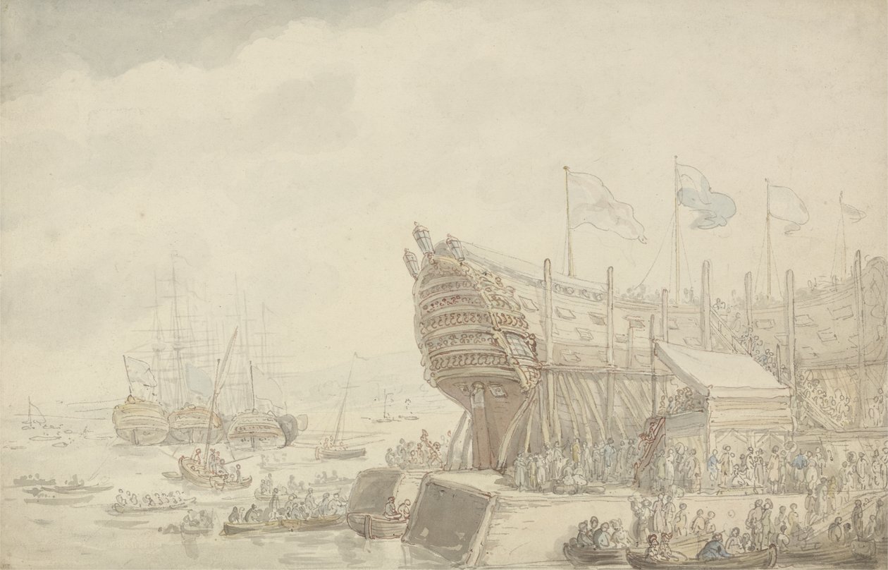 Le lancement du H.M.S. 