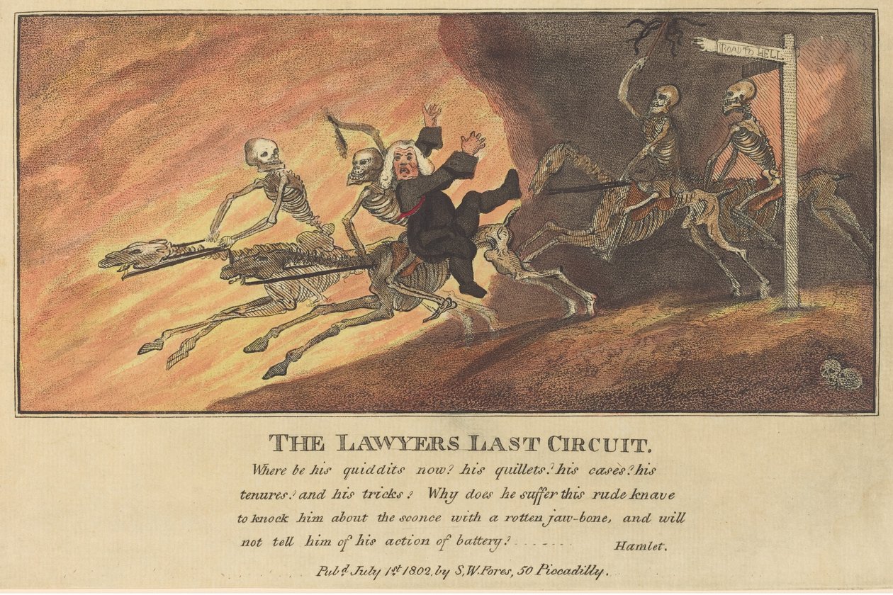 Le dernier circuit des avocats - Thomas Rowlandson