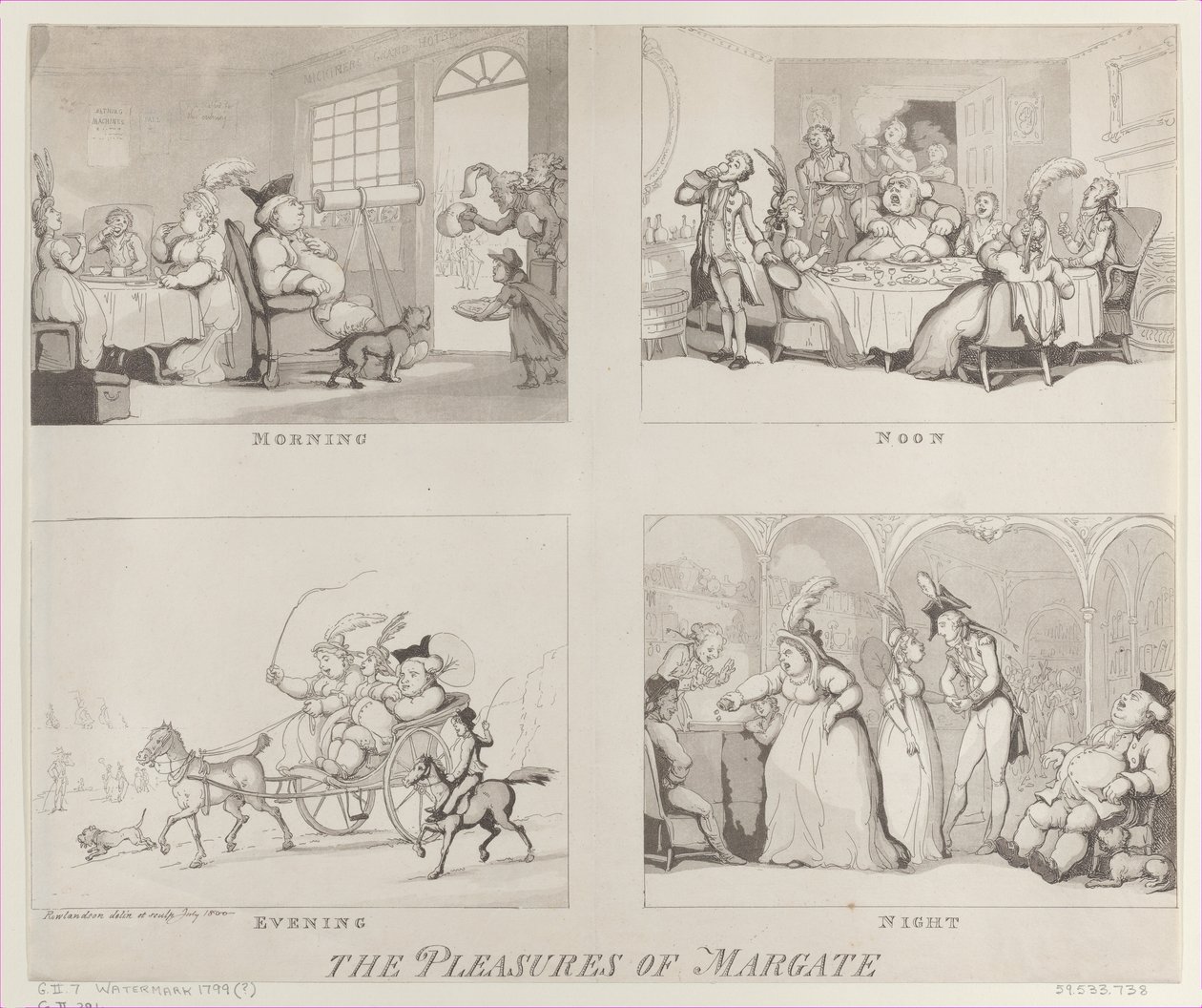 Les plaisirs de Margate, 25 juillet 1800 - Thomas Rowlandson