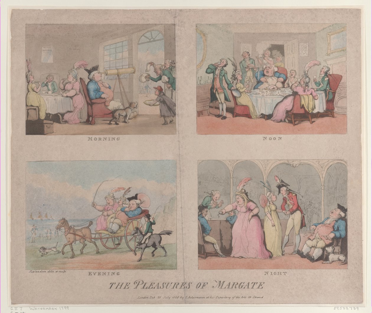 Les plaisirs de Margate - Thomas Rowlandson