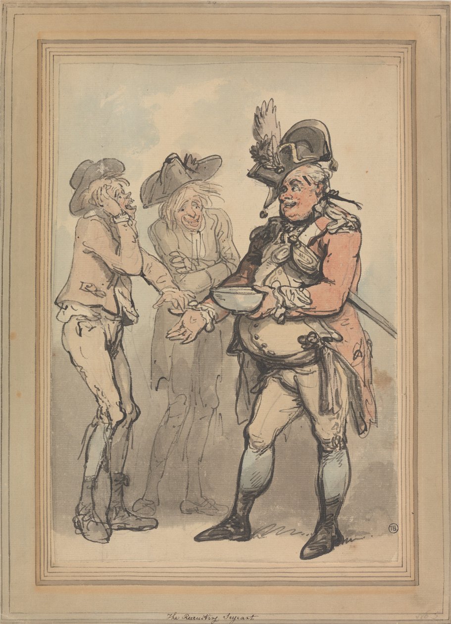 Le sergent chargé du recrutement - Thomas Rowlandson
