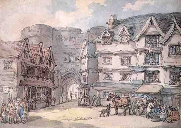La Porte Sud, Exeter - Thomas Rowlandson