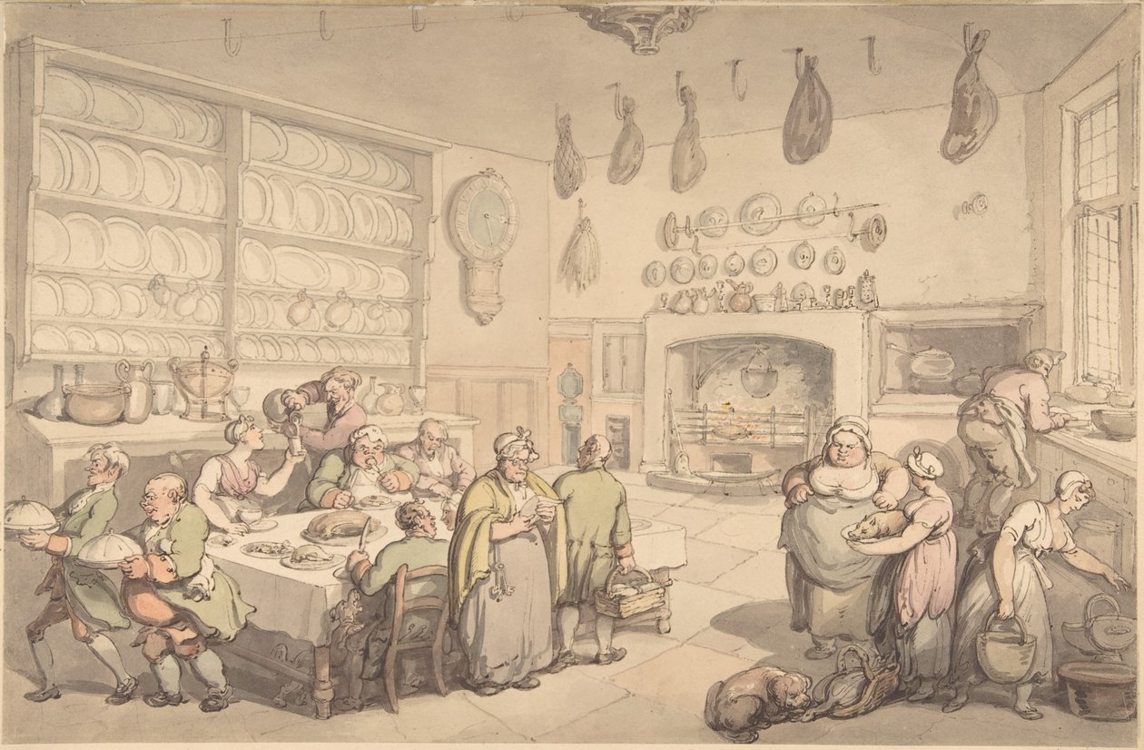 La cuisine du châtelain - Thomas Rowlandson