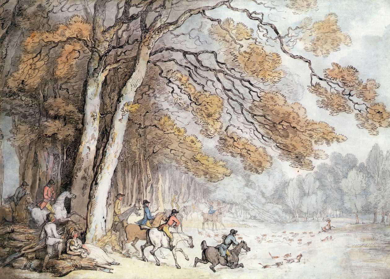 La Chasse au cerf - Thomas Rowlandson