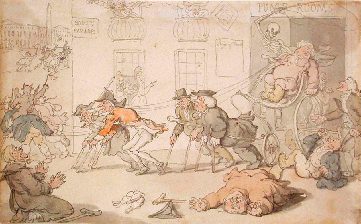 La scène de la mort - Thomas Rowlandson