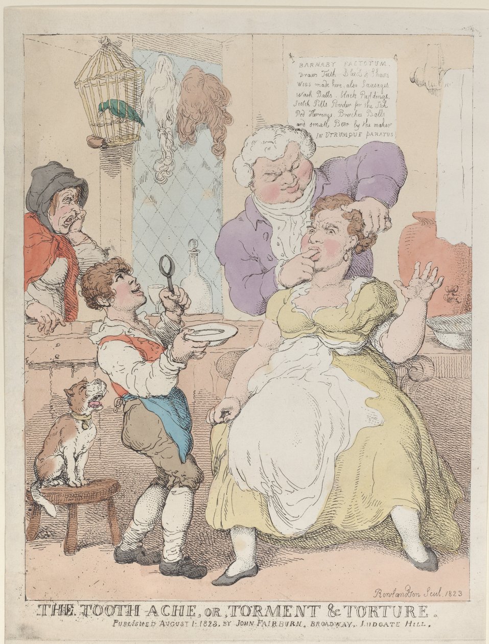 Le Mal de dent, ou, Tourment & Torture, 1er août 1823 - Thomas Rowlandson