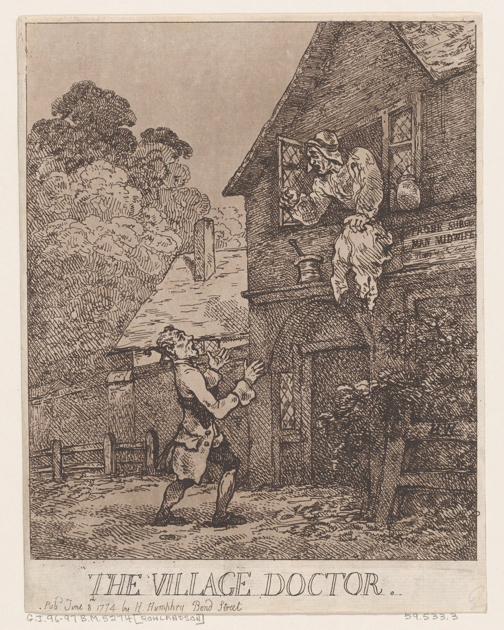 Le docteur du village - Thomas Rowlandson