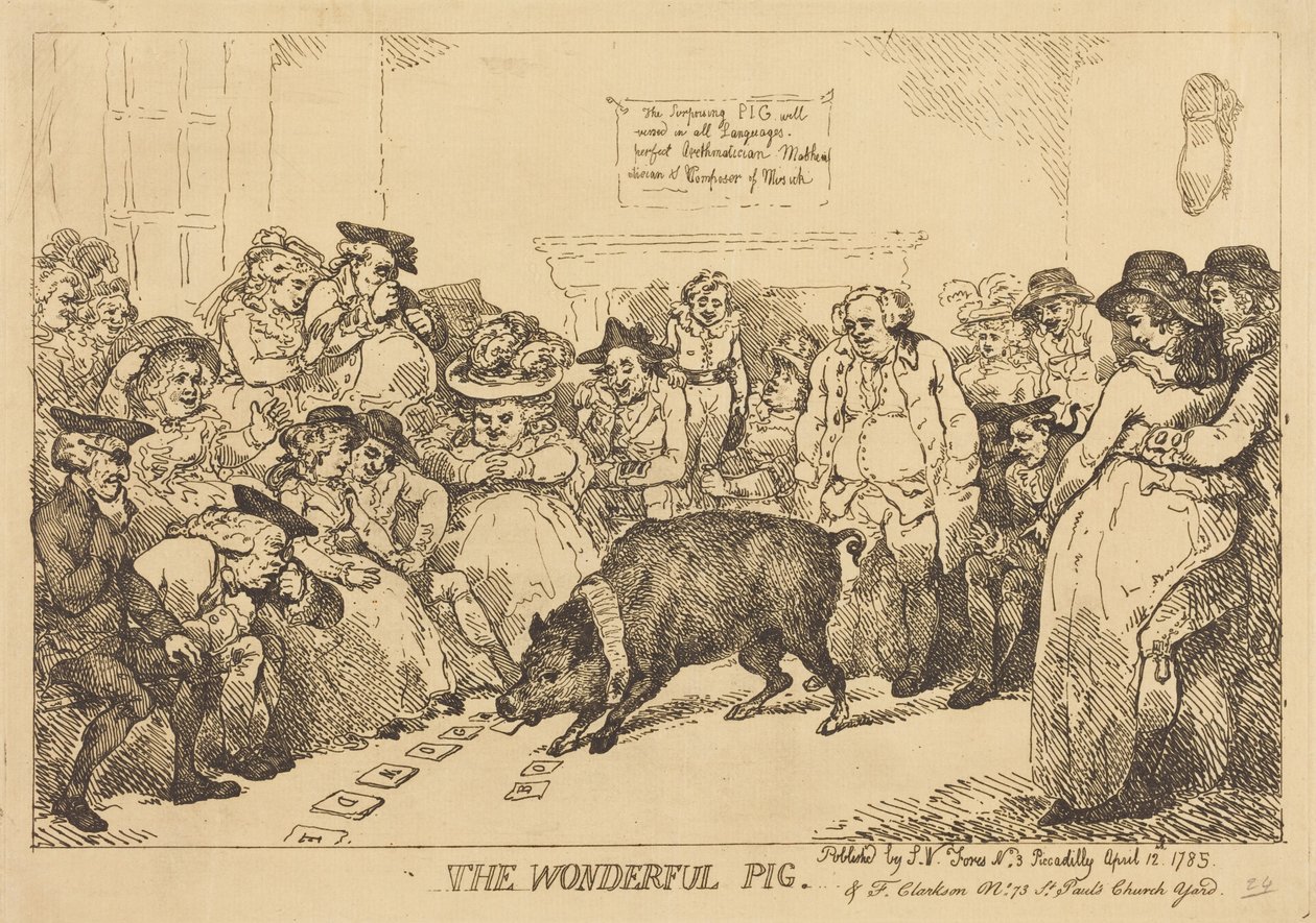 Le merveilleux cochon - Thomas Rowlandson