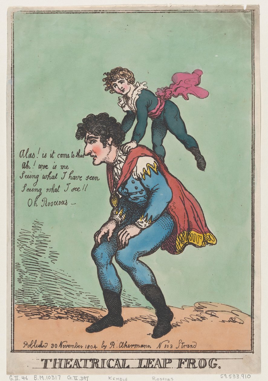 Saut de grenouille théâtral, 30 novembre 1804 - Thomas Rowlandson