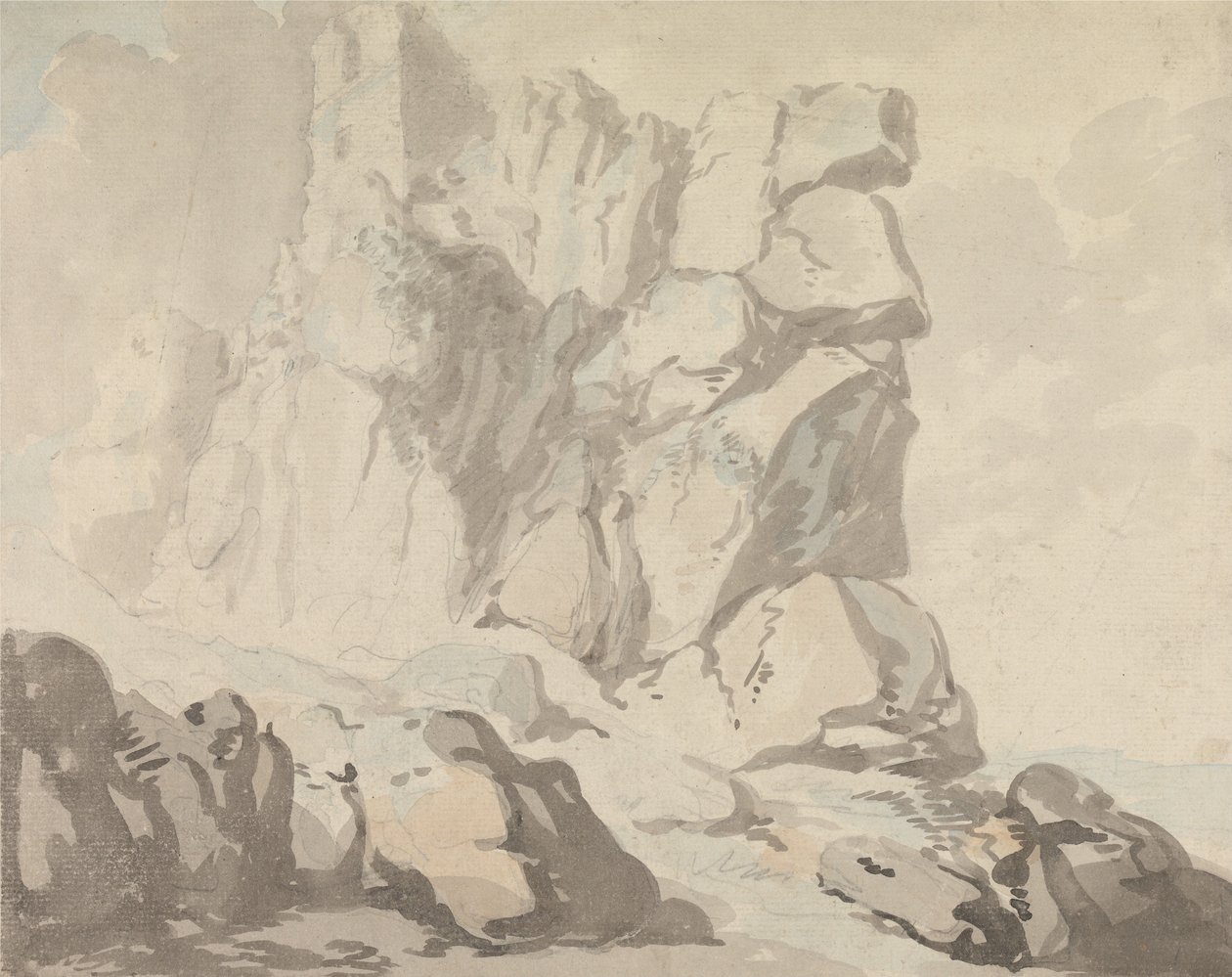 Le château de Tintagel - Thomas Rowlandson
