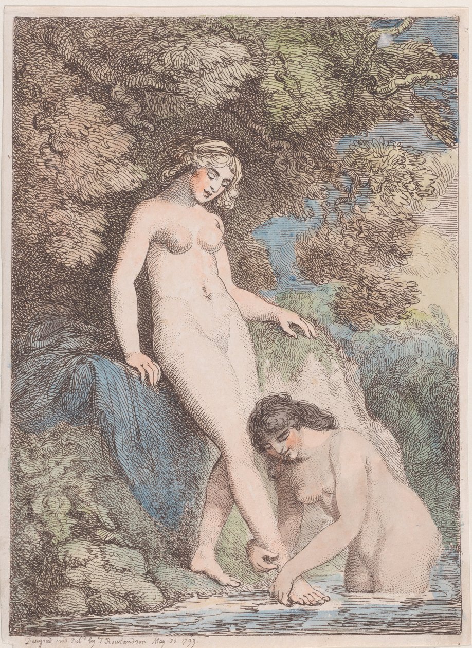 Deux nymphes se baignant, l