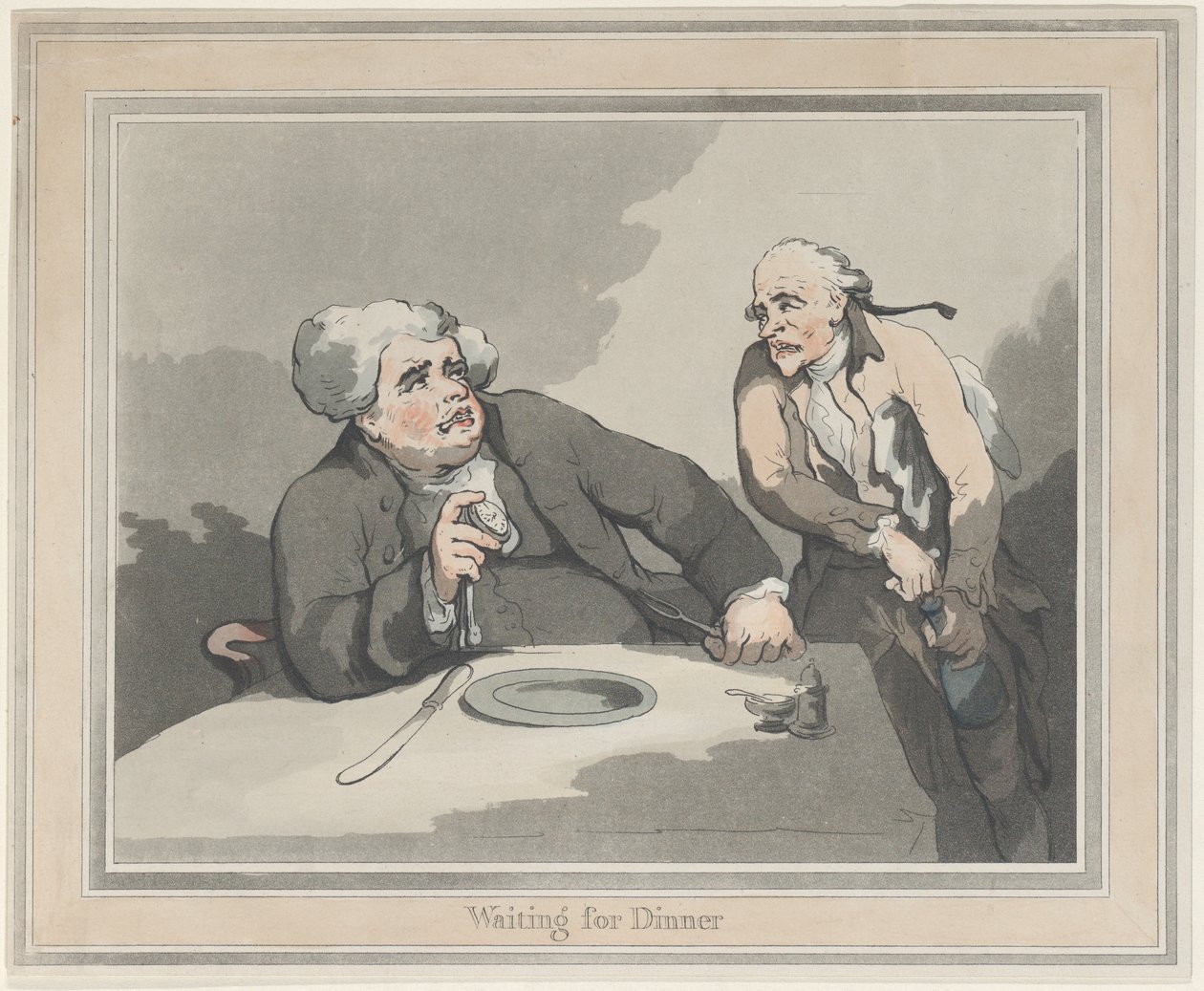 En attendant le dîner - Thomas Rowlandson