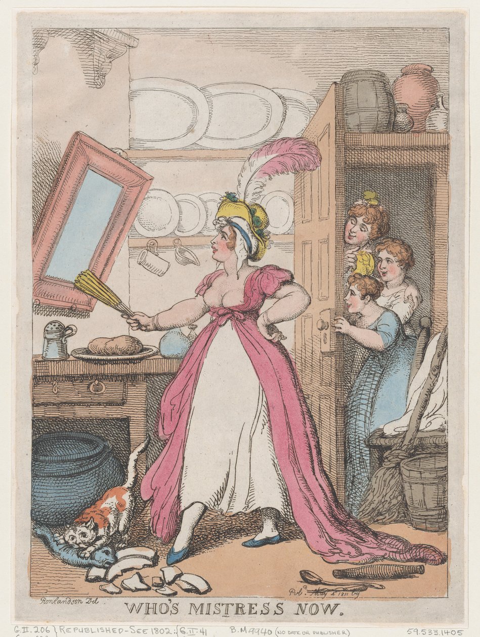 Qui est la maîtresse maintenant - Thomas Rowlandson