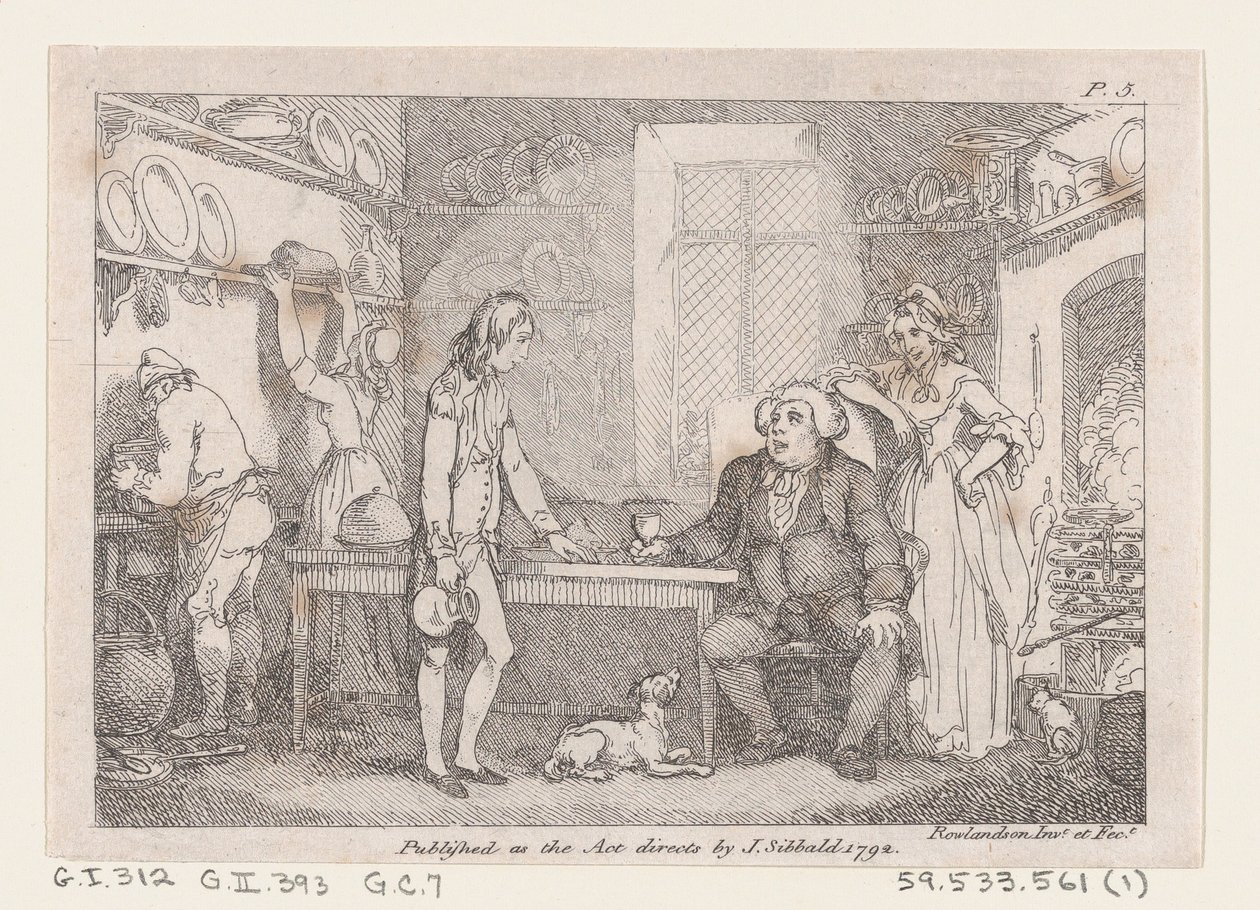 Jeune Adams catéchisé par le pasteur Adams, des Aventures de Joseph Andrews, et son fr..., 1792 - Thomas Rowlandson