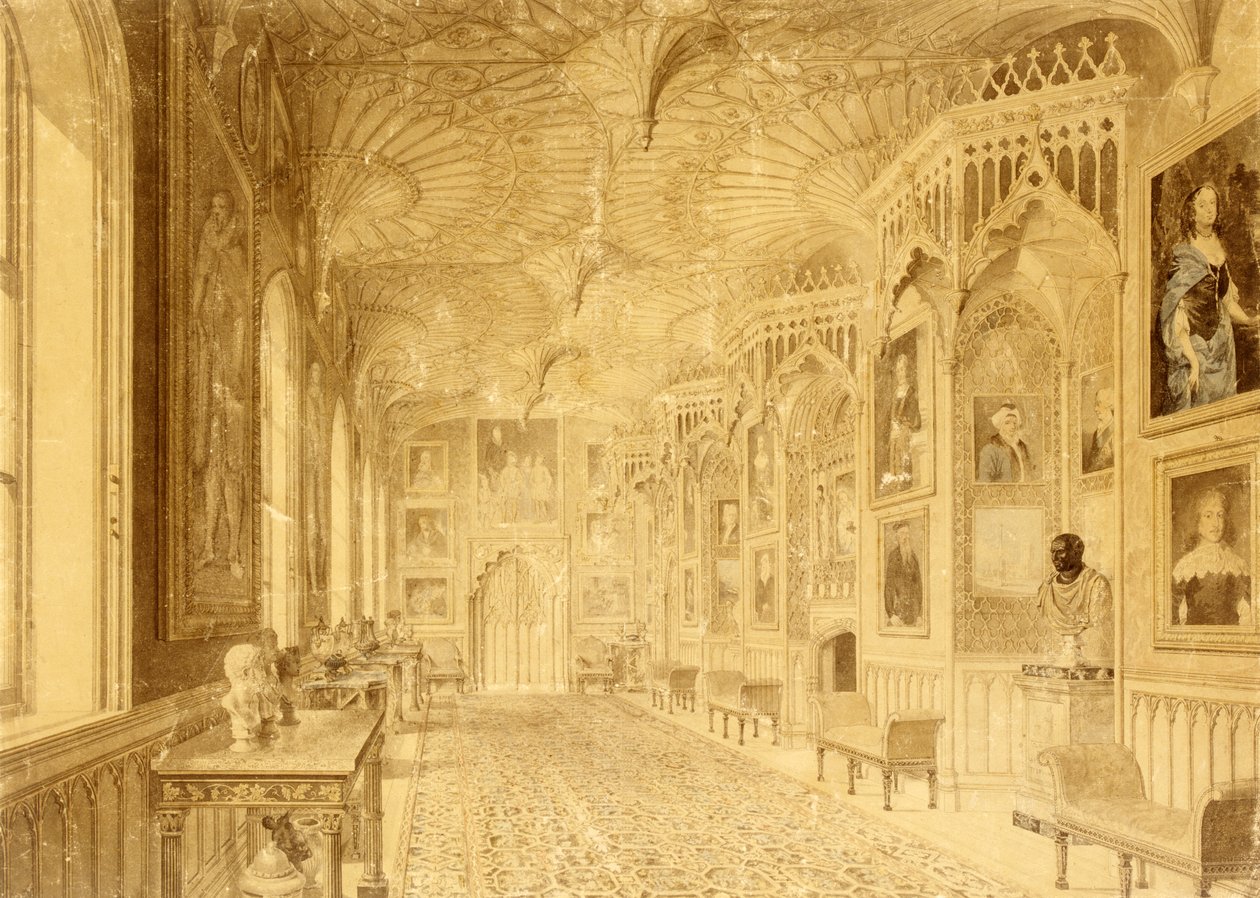 Longue galerie à Strawberry Hill, Twickenham - Thomas Sandby