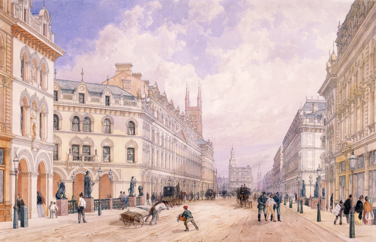 Viaduc de Holborn, Londres, 1871 - Thomas Shotter Boys
