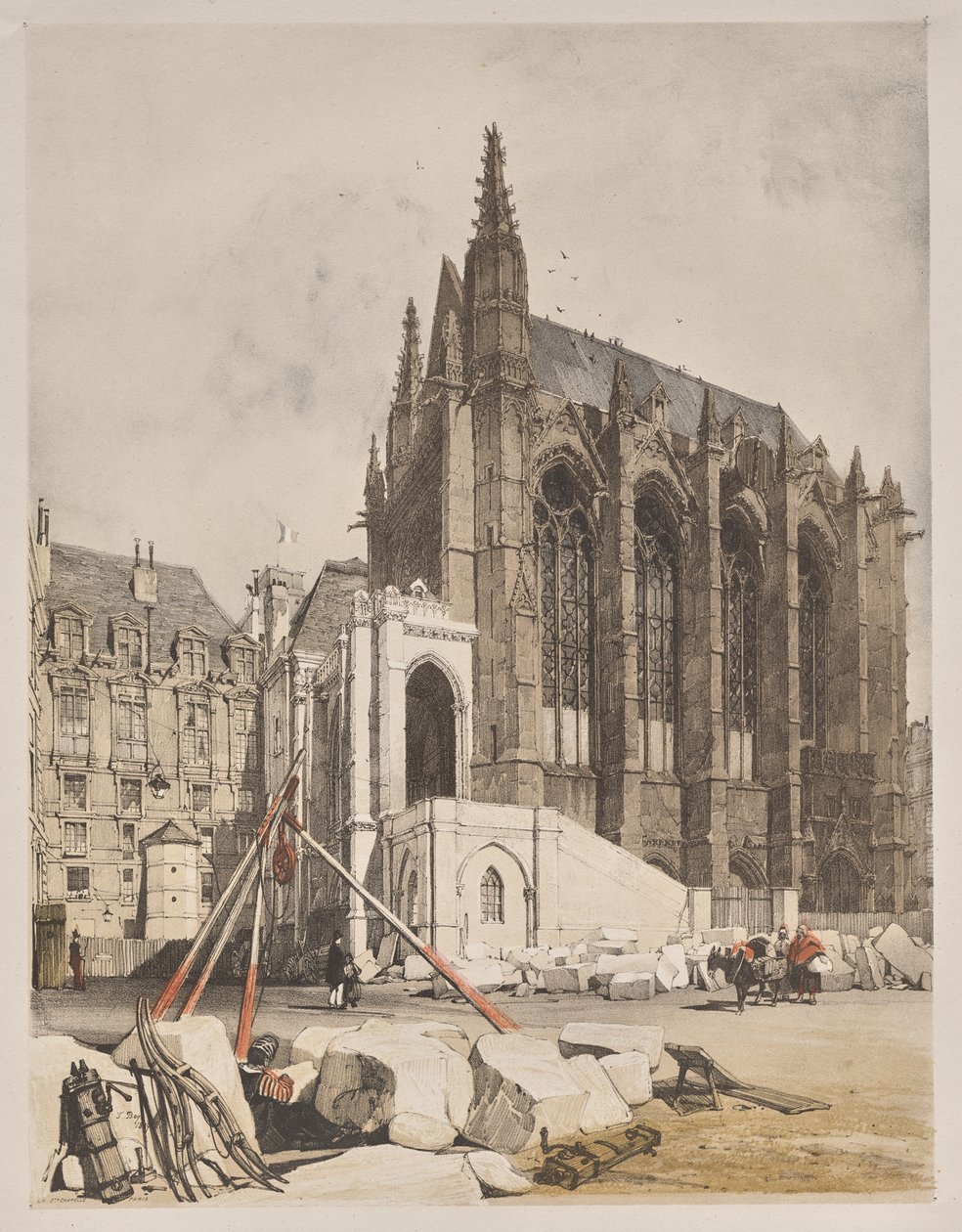 Architecture pittoresque à Paris, Gand, Anvers, Rouen : La Sainte-Chapelle, Paris - Thomas Shotter Boys