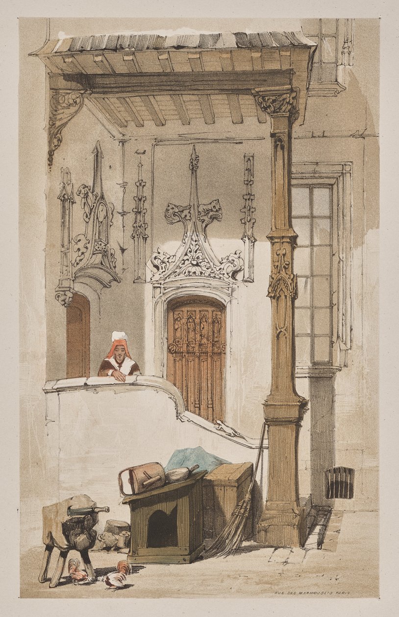 Architecture pittoresque à Paris, Gand, Anvers, Rouen : Rue des Marmousets, Paris - Thomas Shotter Boys