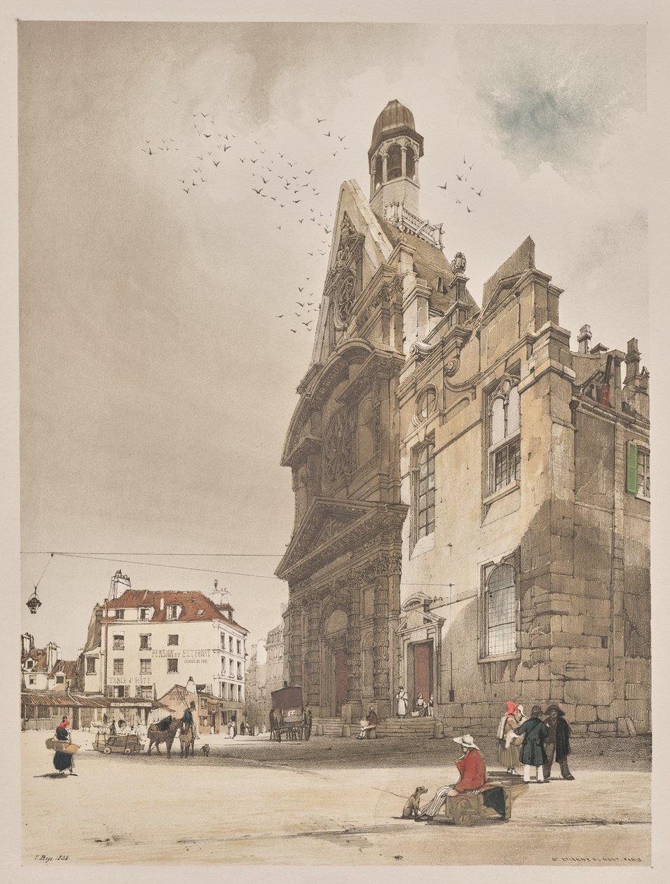 Architecture pittoresque à Paris, Gand, Anvers, Rouen : Saint-Étienne-du-Mont, Paris - Thomas Shotter Boys