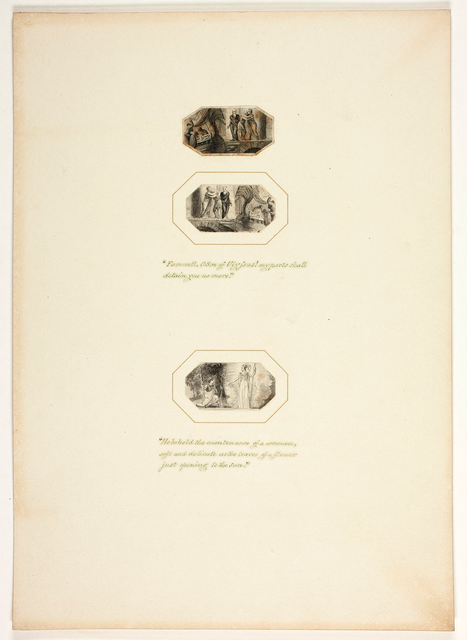 Studie für eine Platte aus Telemachus - Thomas Stothard