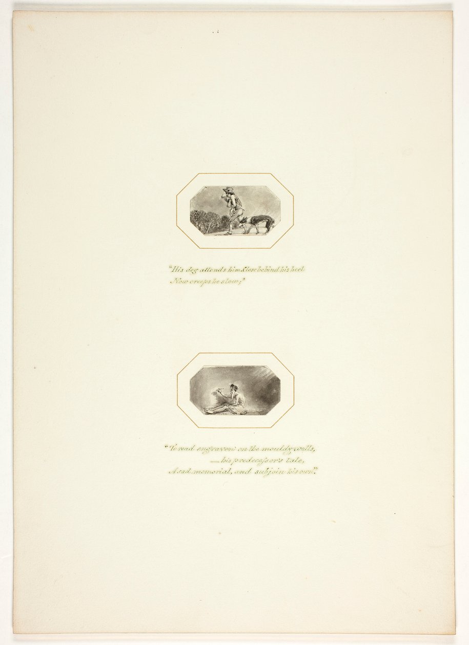 Étude pour une planche de The Task - Thomas Stothard