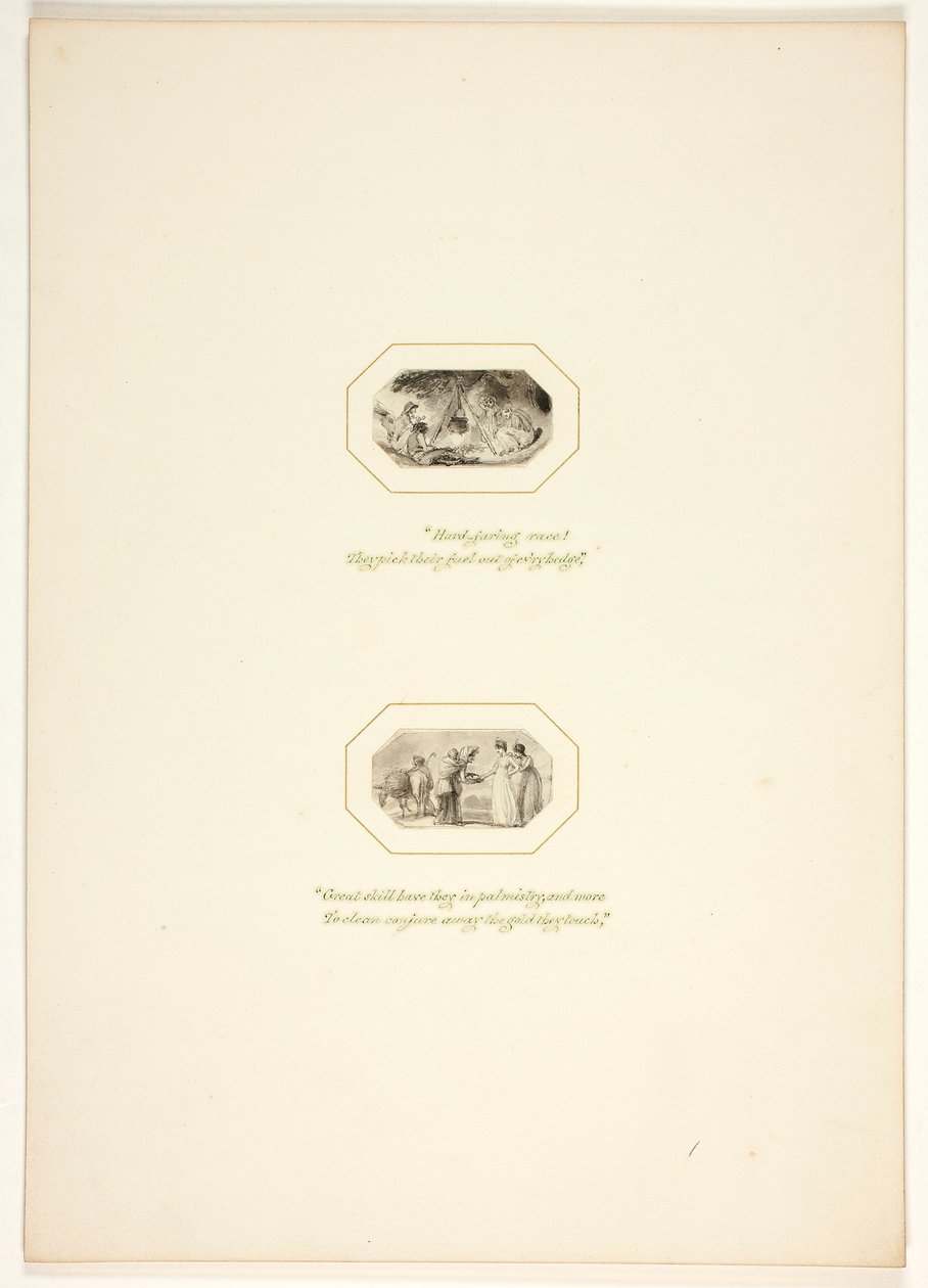 Étude pour une planche de « The Task » - Thomas Stothard