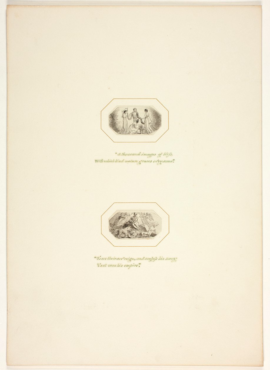 Étude pour une planche de The Task - Thomas Stothard
