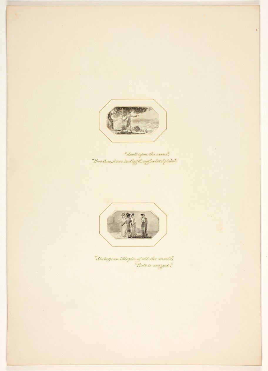 Étude pour une planche de La Tâche - Thomas Stothard
