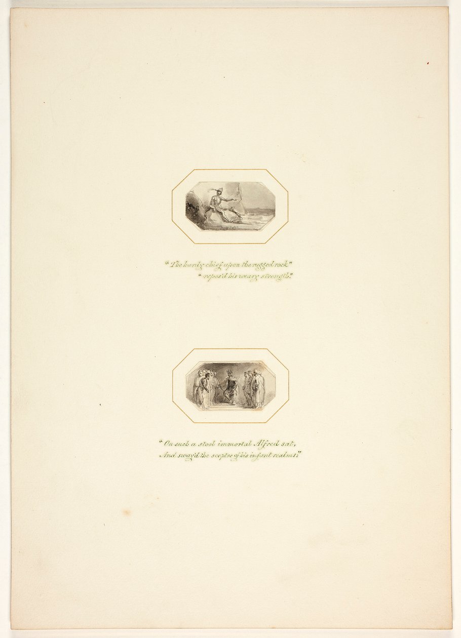 Étude pour une planche de The Task - Thomas Stothard