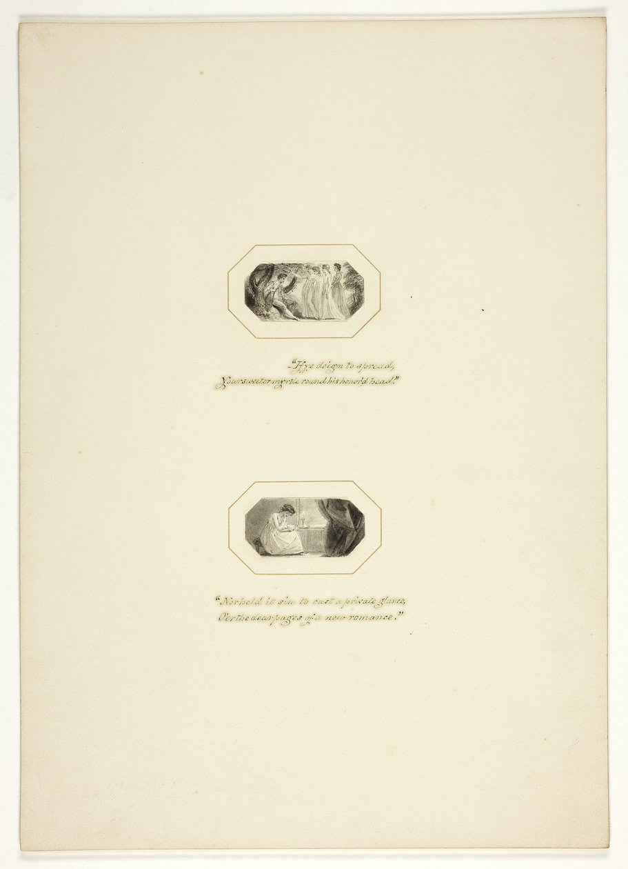 Étude pour une planche de Les Triomphes de la Tempérance, dans le Royal Engagements Pocket Book de 1796 - Thomas Stothard
