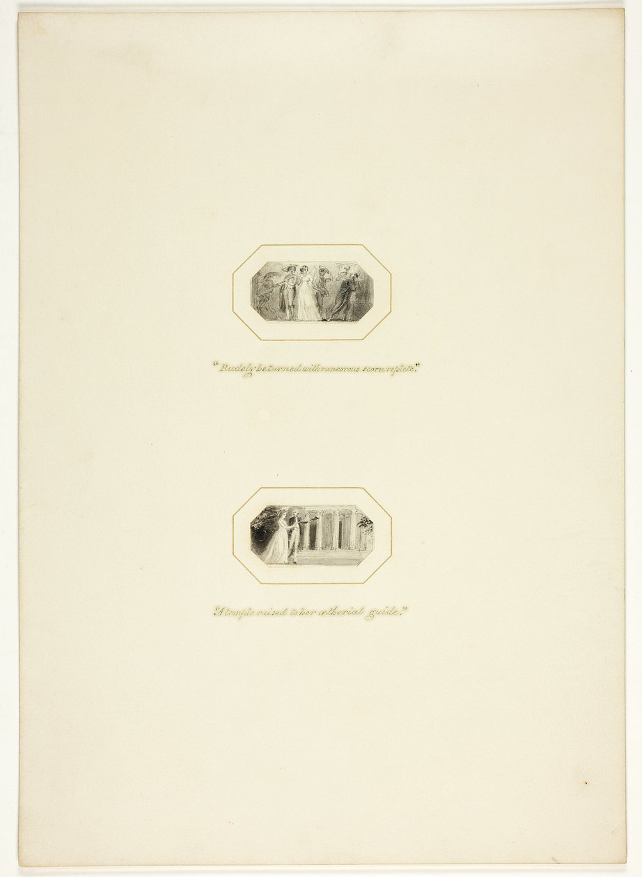 Étude pour une planche de Les Triomphes de la Tempérance, dans le Royal Engagements Pocket Book de 1796 - Thomas Stothard