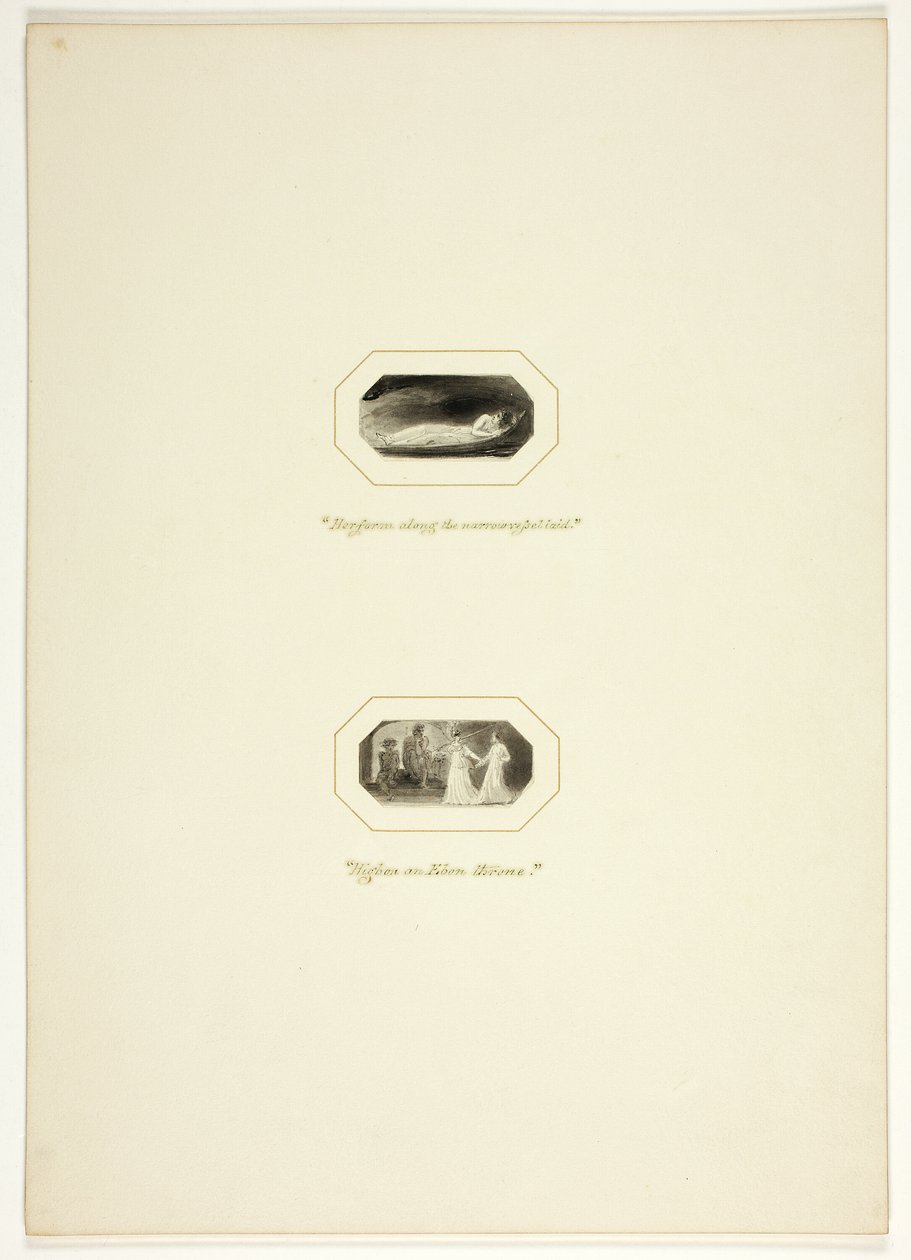 Étude pour une planche de Les Triomphes de la Tempérance, dans le Royal Engagements Pocket Book de 1796 - Thomas Stothard