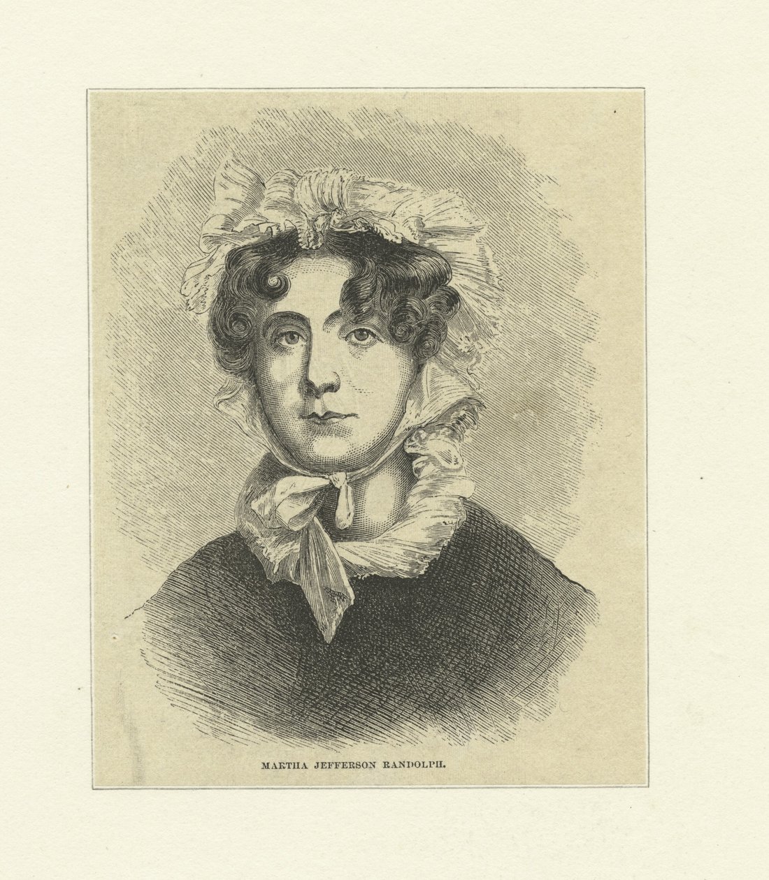 Martha Jefferson Randolph (gravure sur bois) - Thomas Sully