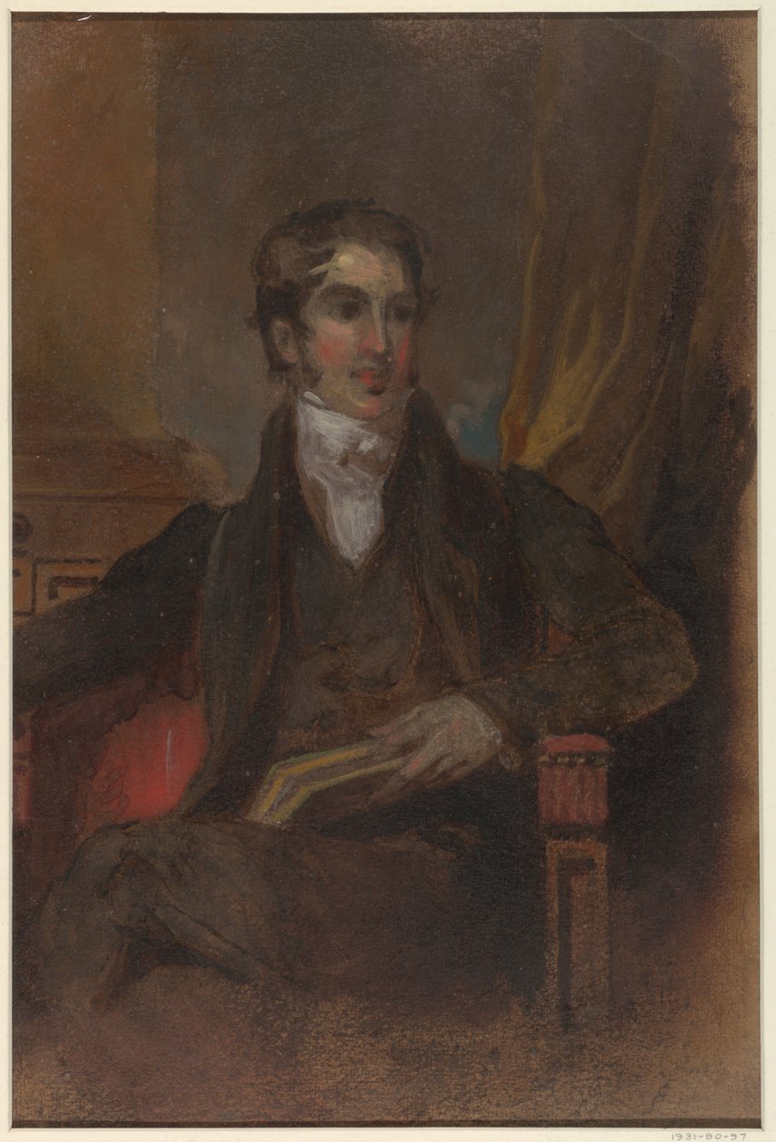 Étude pour "Portrait de James Cornell Biddle," Musée des Beaux-Arts, Houston, TX - Thomas Sully