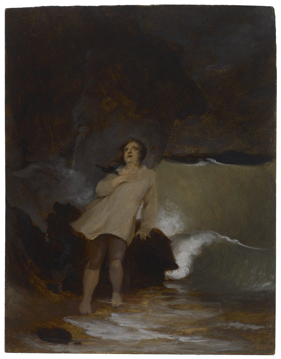 Le naufrage de Robinson Crusoé, vers 1856 - Thomas Sully