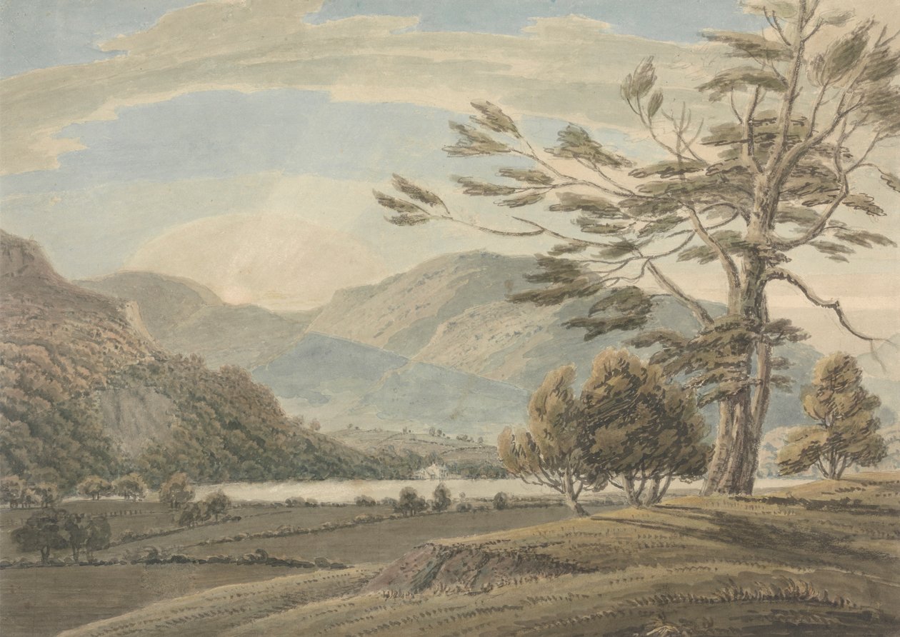 Paysage : Arbres, Lacs et Montagnes, District des Lacs - Thomas Sunderland