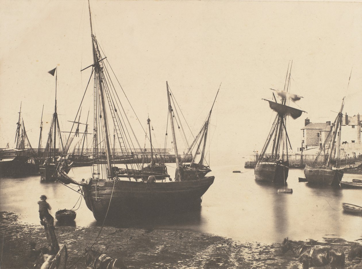 Scène de port, vers 1855 - Thomas Sutton.