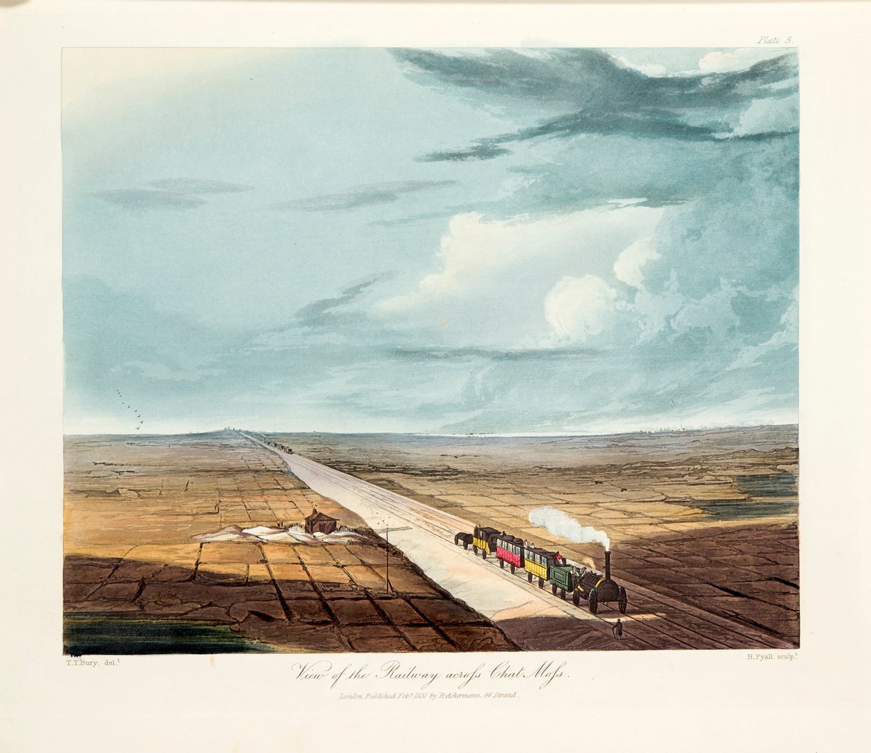 Pont de Rainhill, Chat Moss, près de Liverpool, 1831 - Thomas Talbot Bury