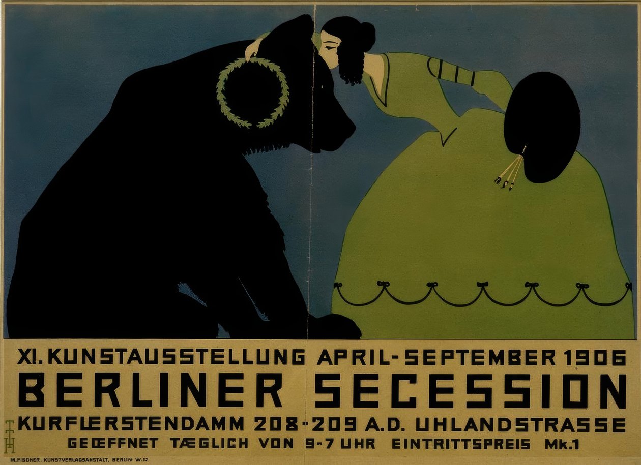 Sécession de Berlin 1906 / T. Heine / Affiche, 1906 - Thomas Theodor Heine