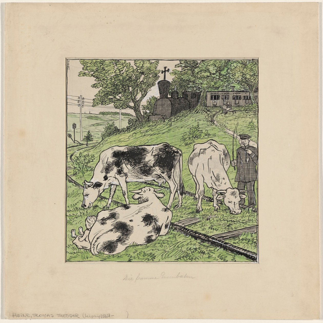 Le chemin de fer pieux - Thomas Theodor Heine