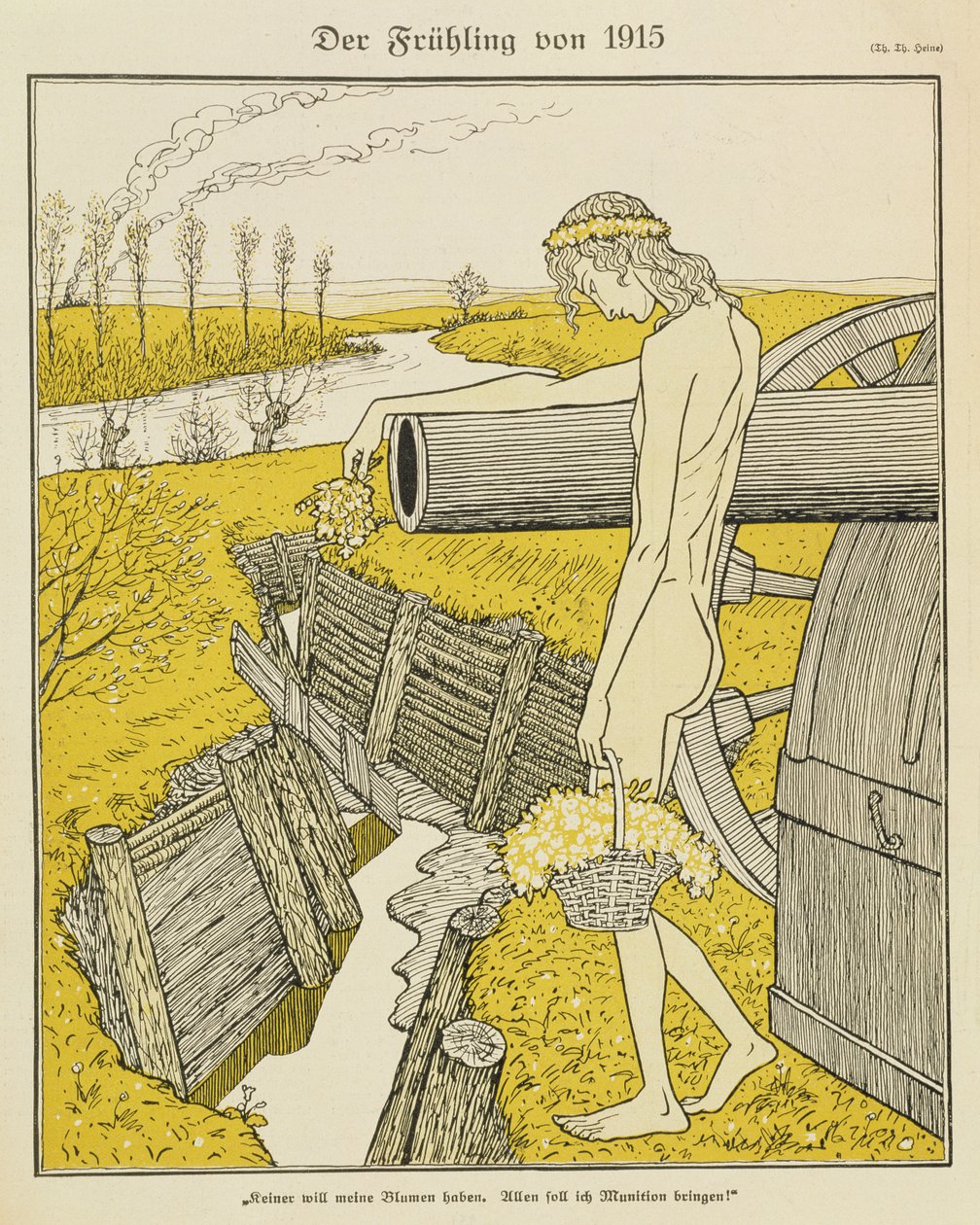 Printemps en 1915, illustration d