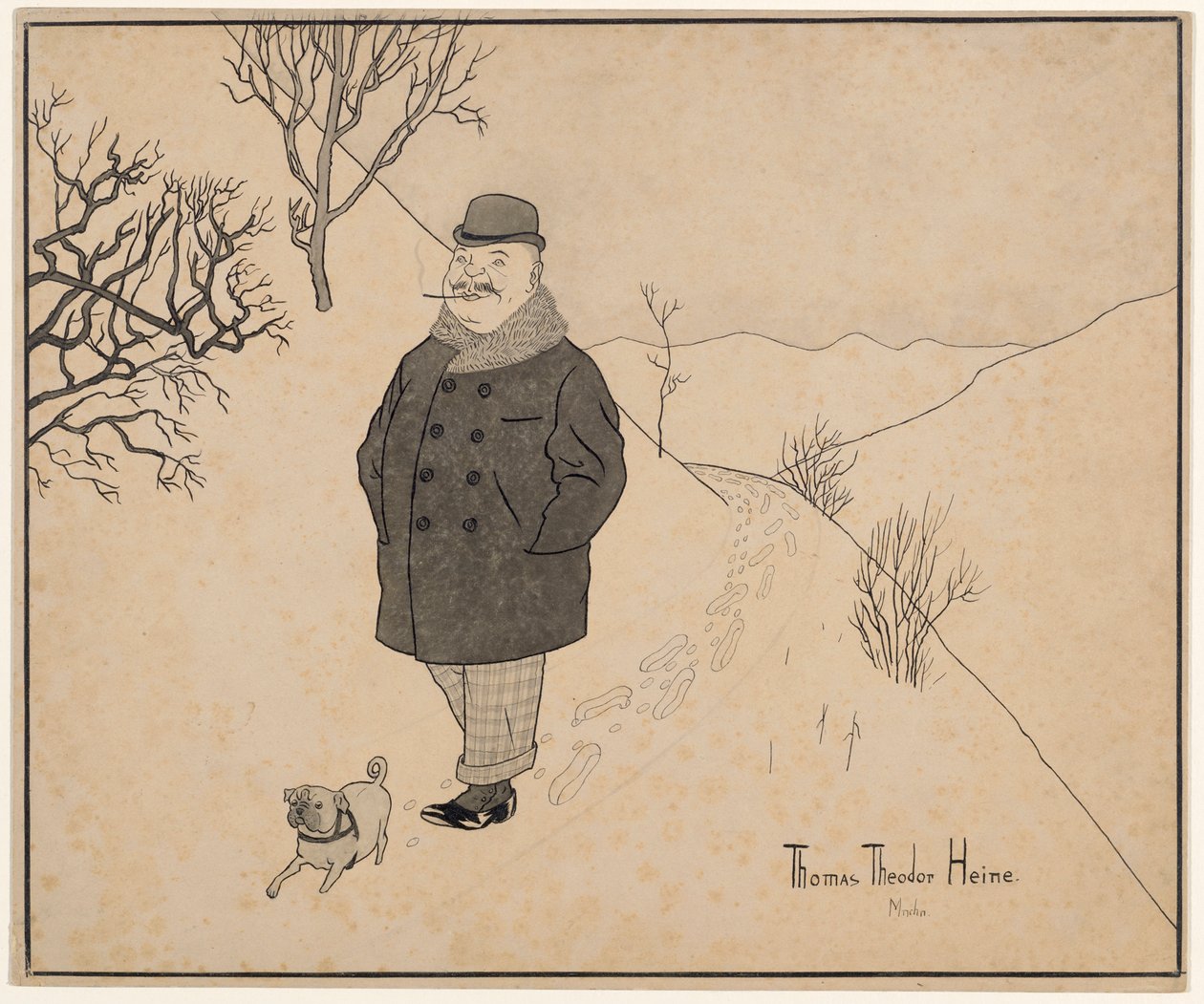 Promenade hivernale - Thomas Theodor Heine