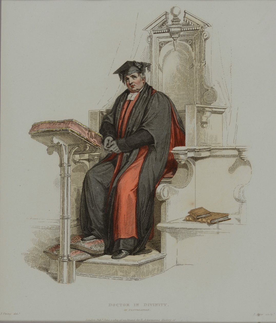 Docteur en théologie, gravé par J. Agar, publié dans 