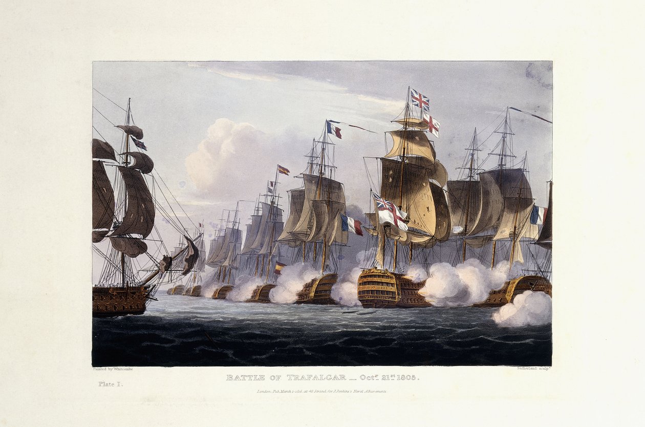 La bataille de Trafalgar, 21 octobre 1805, 1816 - Thomas Whitcombe
