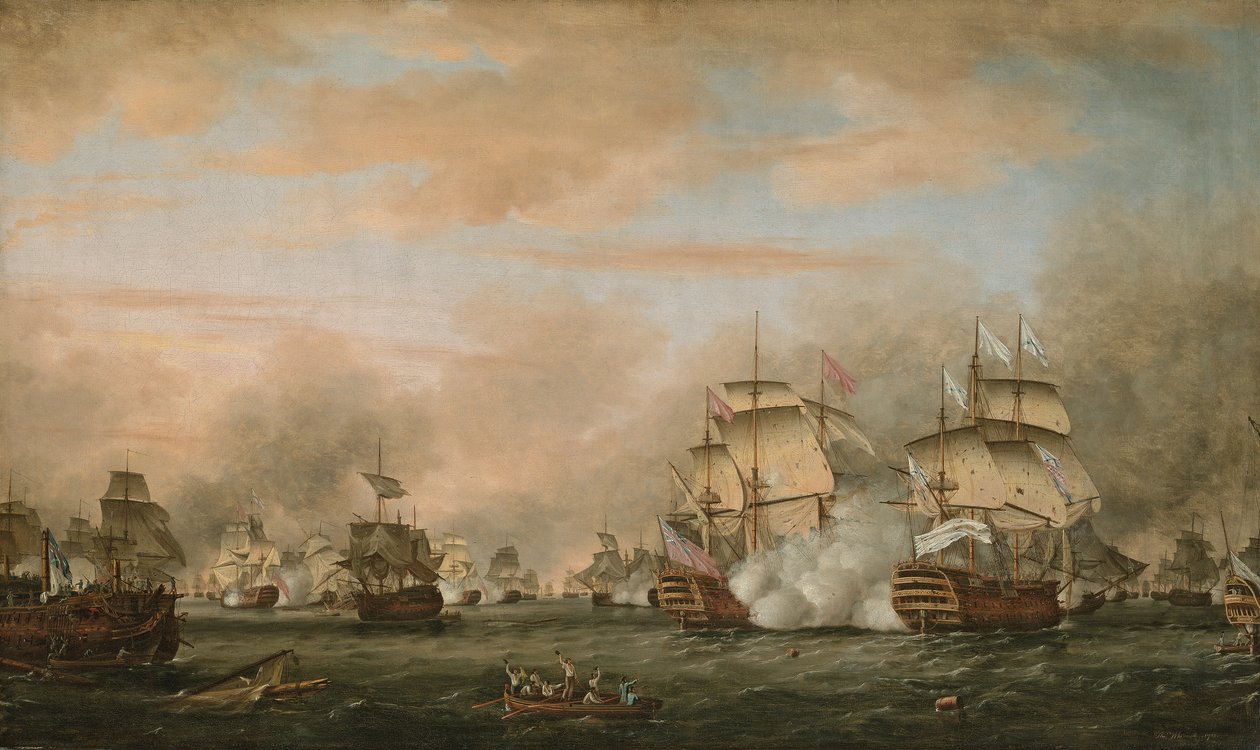 La Bataille des Saintes, 9-12 avril 1782 - Thomas Whitcombe