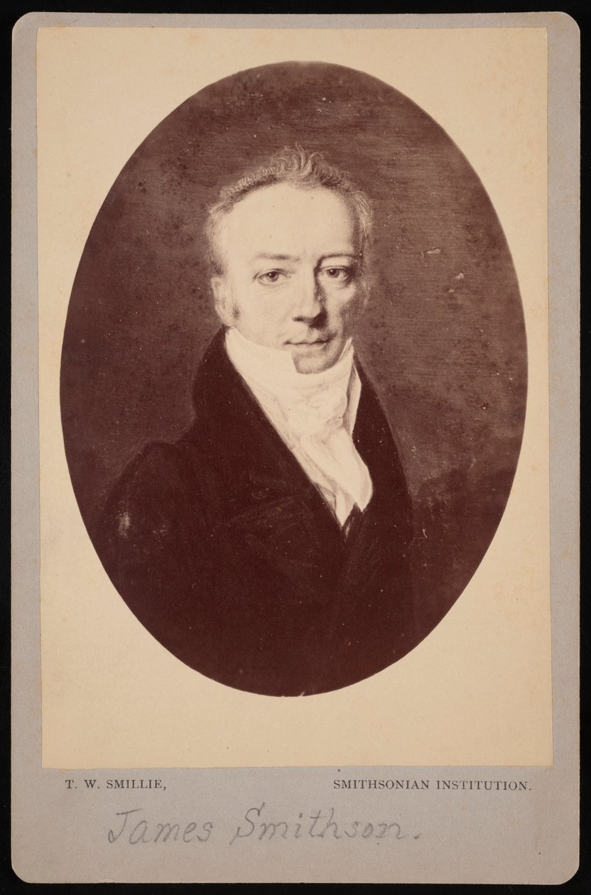 Portrait de James Smithson 1765-1829, 1816 photographié dans les années 1870 - Thomas William Smillie