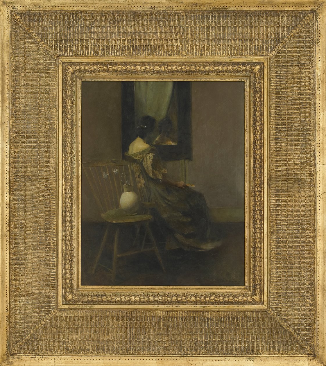 Le miroir, 1907 - Thomas Wilmer Dewing