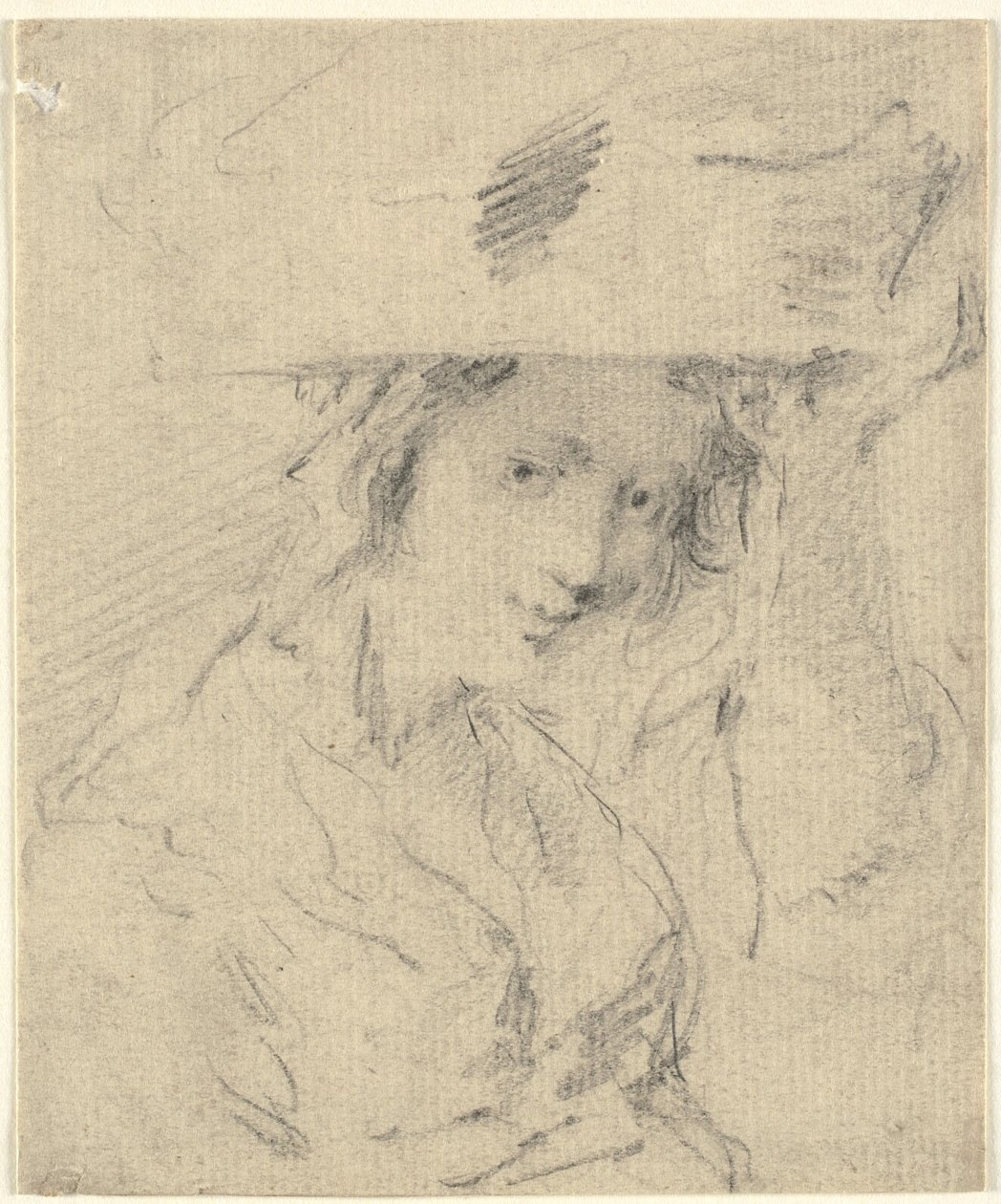 Femme avec un panier sur la tête - Thomas Worlidge